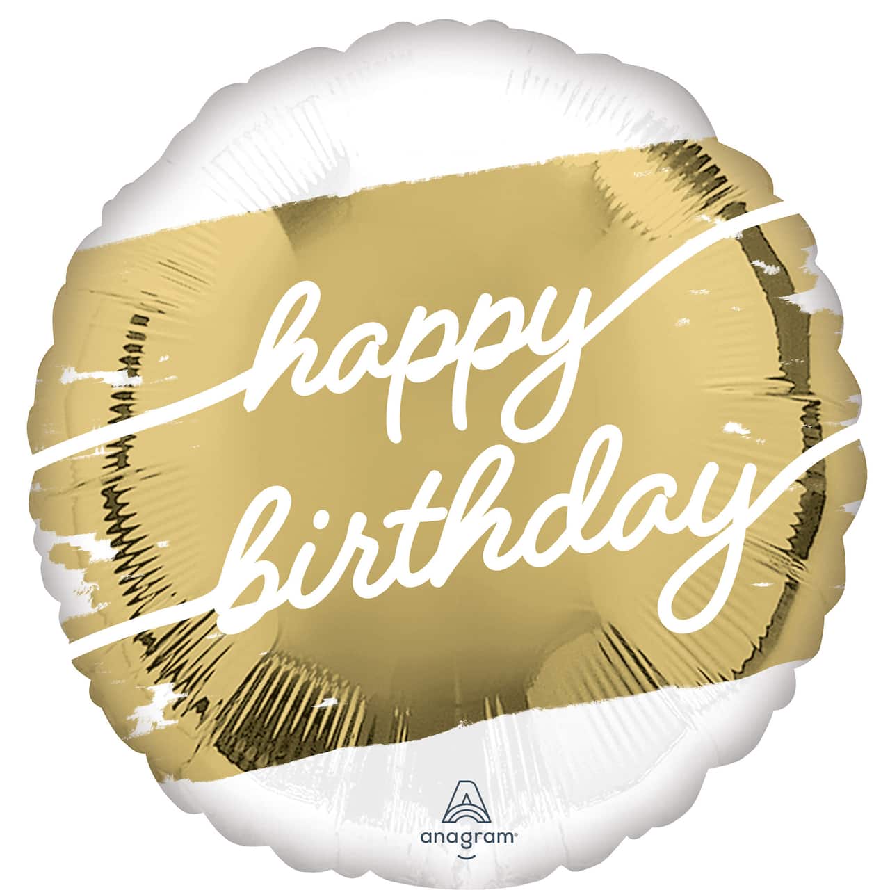 15 Pack: 17" Golden Birthday Foil Balloon